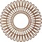 Ekena Millwork Cornelius Wood Fretwork Pierced Ceiling Medallion, Walnut, 30"OD x 11 1/8"ID x 1/4"T CMWP30X0250CRWA - alternate 5